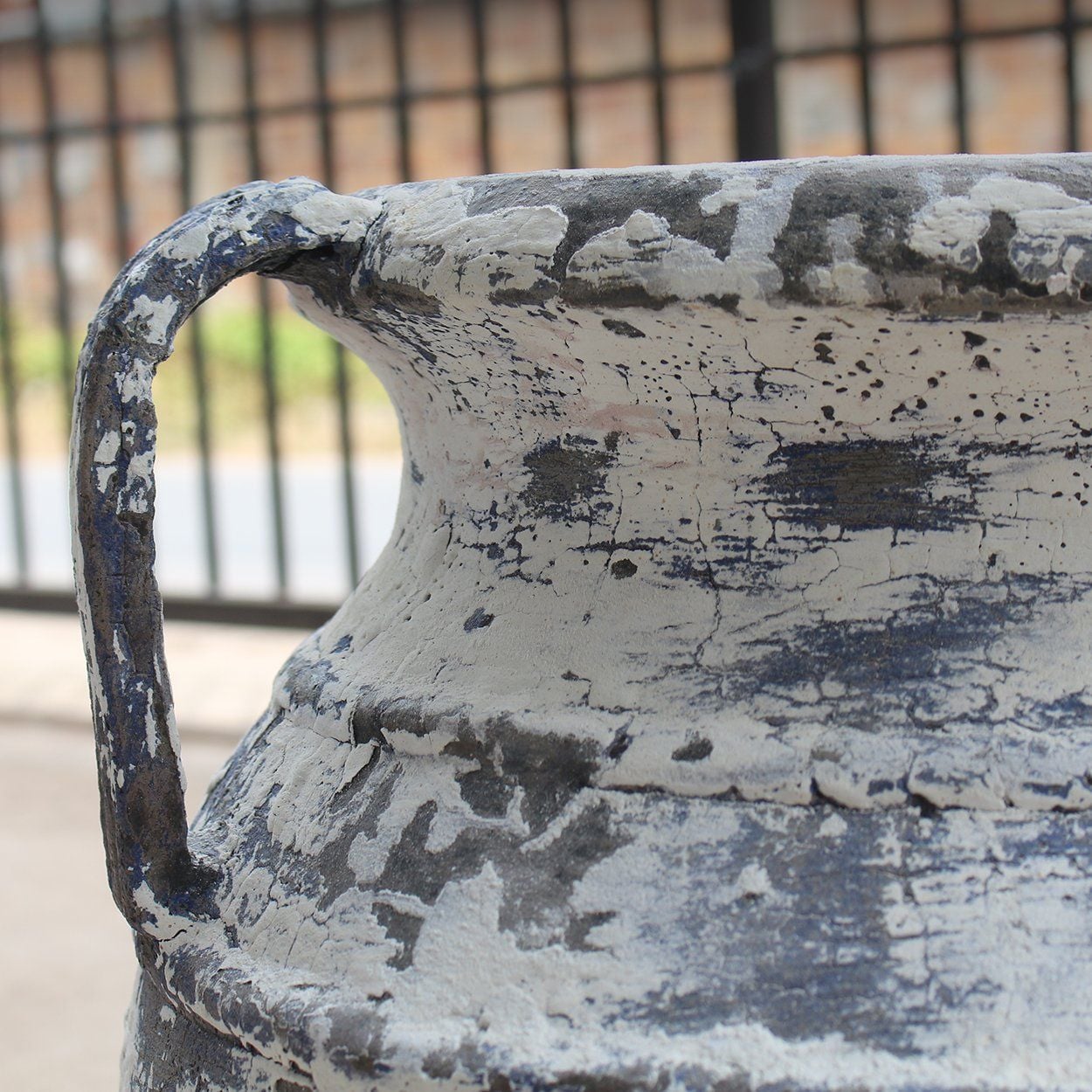  Antique Ceramic Amphora Planter with Handles | AUV114 