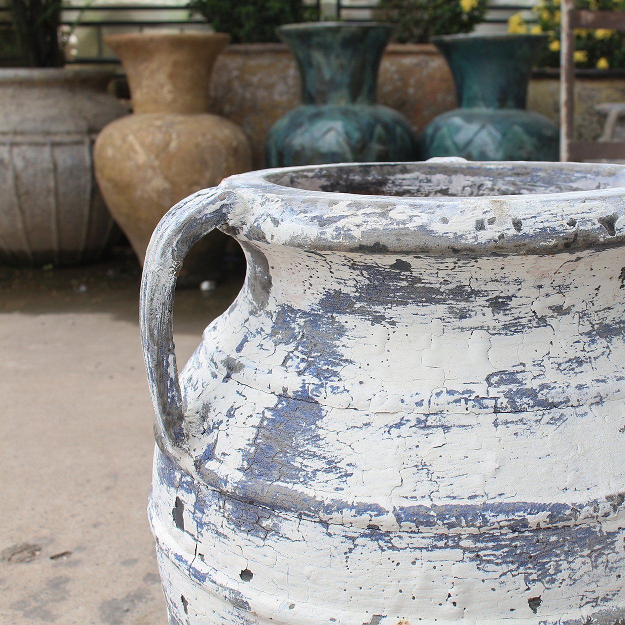 Antique Ceramic Amphora Planter with Handles | AUV114 – Aurora Pots