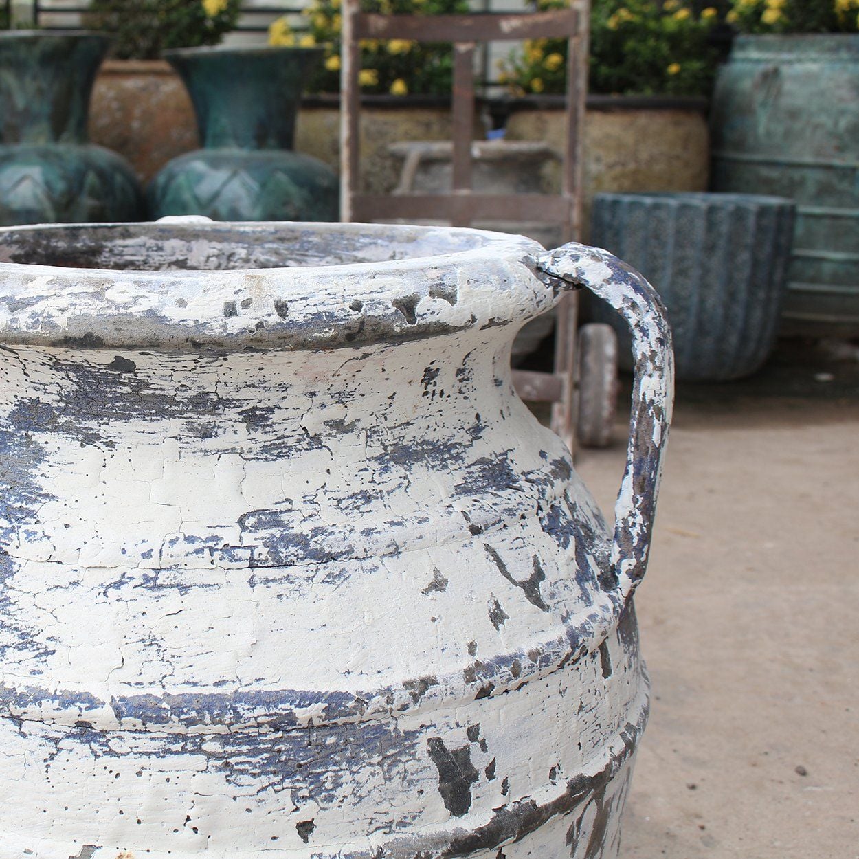 Antique Ceramic Amphora Planter with Handles | AUV114 – Aurora Pots