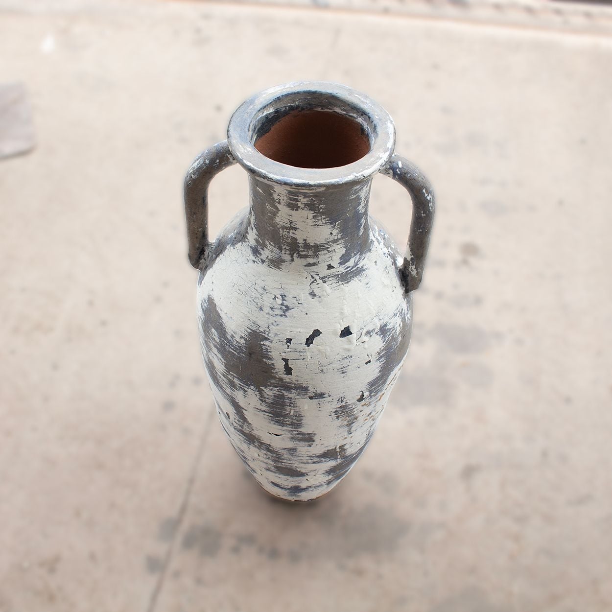  Tall Ceramic Amphora Planter with Antique Finish | AUV115 