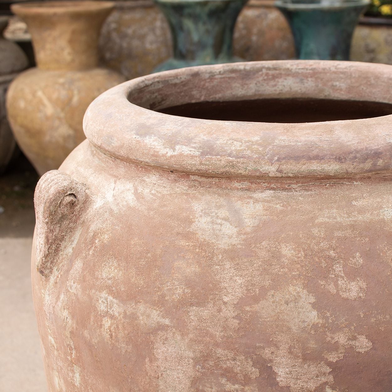  Rustic Ceramic Terracotta Planter with Antique Finish | AUV116 