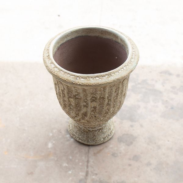  Classic Ceramic Urn Planter with Textured Antique Finish | AUV119 