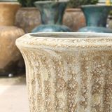  Classic Ceramic Urn Planter with Textured Antique Finish | AUV119 