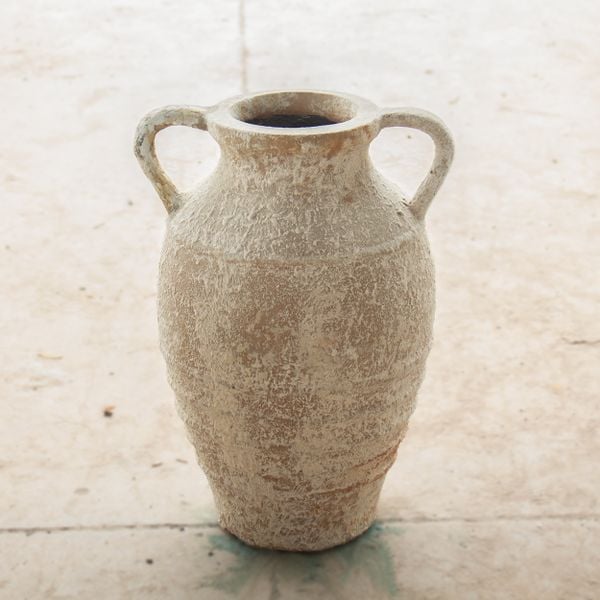  Antique Ceramic Amphora Vase with Twin Handles | AUV121 