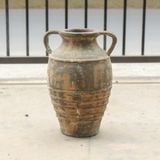  Antique Ceramic Amphora Vase with Twin Handles | AUV121 