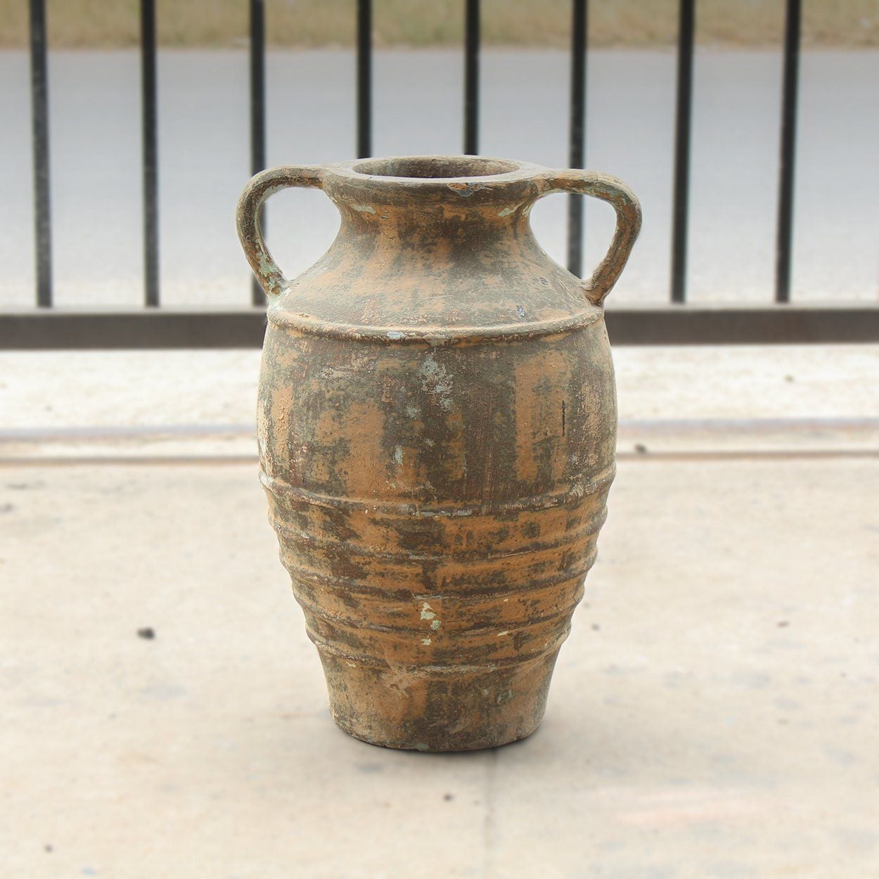 Antique Ceramic Amphora Vase with Twin Handles | AUV121 – Aurora Pots