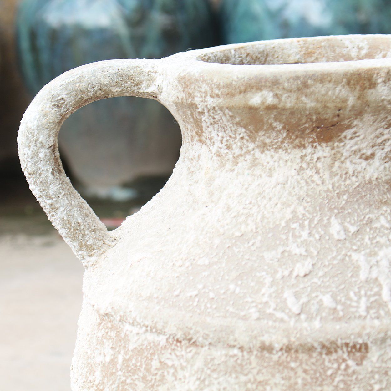 Antique Ceramic Amphora Vase with Twin Handles | AUV121 – Aurora Pots