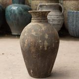  Tall Rustic Ceramic Vase with Antique Finish | AUV122 