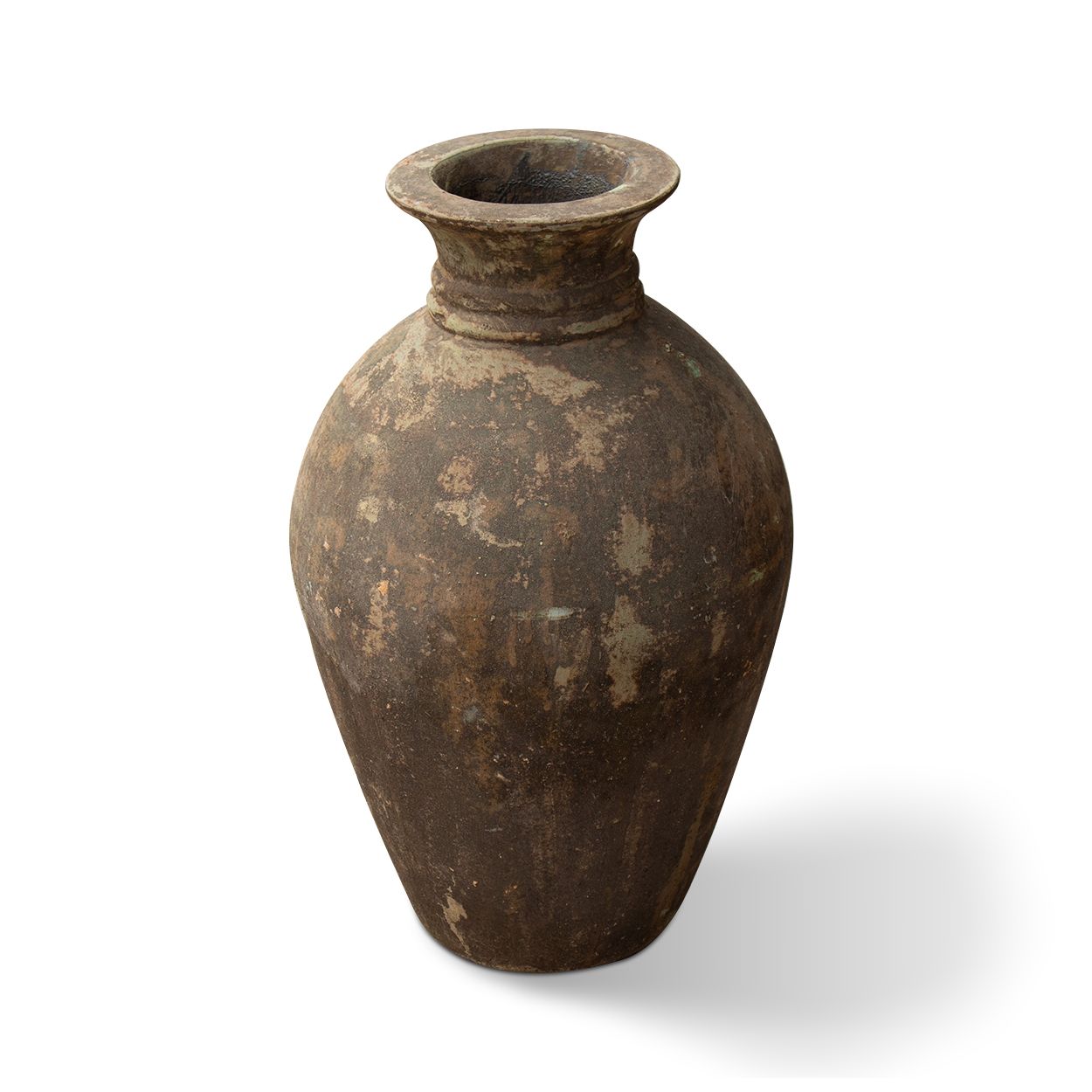  Tall Rustic Ceramic Vase with Antique Finish | AUV122 