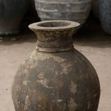  Tall Rustic Ceramic Vase with Antique Finish | AUV122 