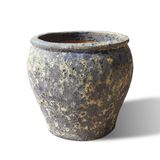  Ceramic Planter with Textured Blue Glaze Finish |  AUV123 