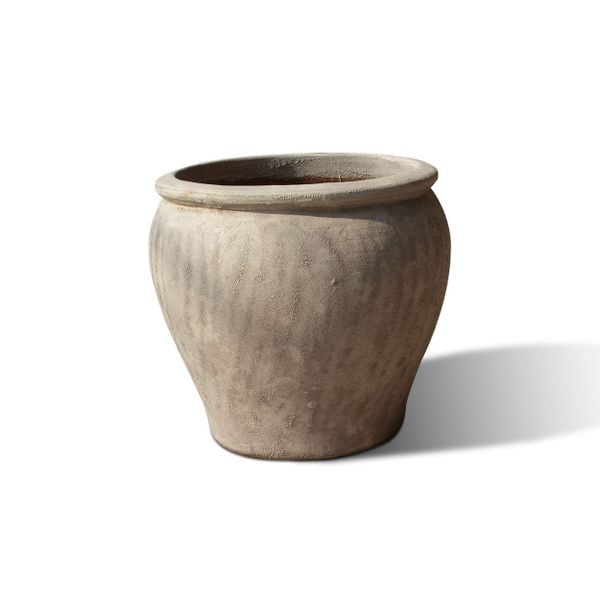  Ceramic Planter with Natural Beige Finish | AUD105 