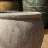  Ceramic Planter with Natural Beige Finish | AUD105 