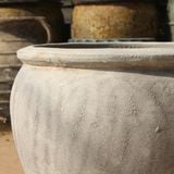  Ceramic Planter with Natural Beige Finish | AUD105 