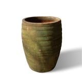  Ceramic Planter with Rustic Green Patina Finish | AUV125 