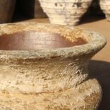  Rustic Wide-Rim Pot with Vintage Texture | AUV130 