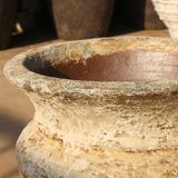  Rustic Wide-Rim Pot with Vintage Texture | AUV130 