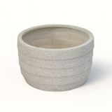  Low Ribbed Fiberstone Planter | AUFS143 