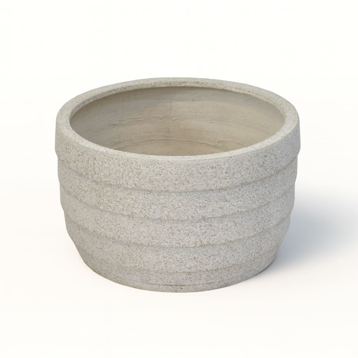  Low Ribbed Fiberstone Planter | AUFS143 