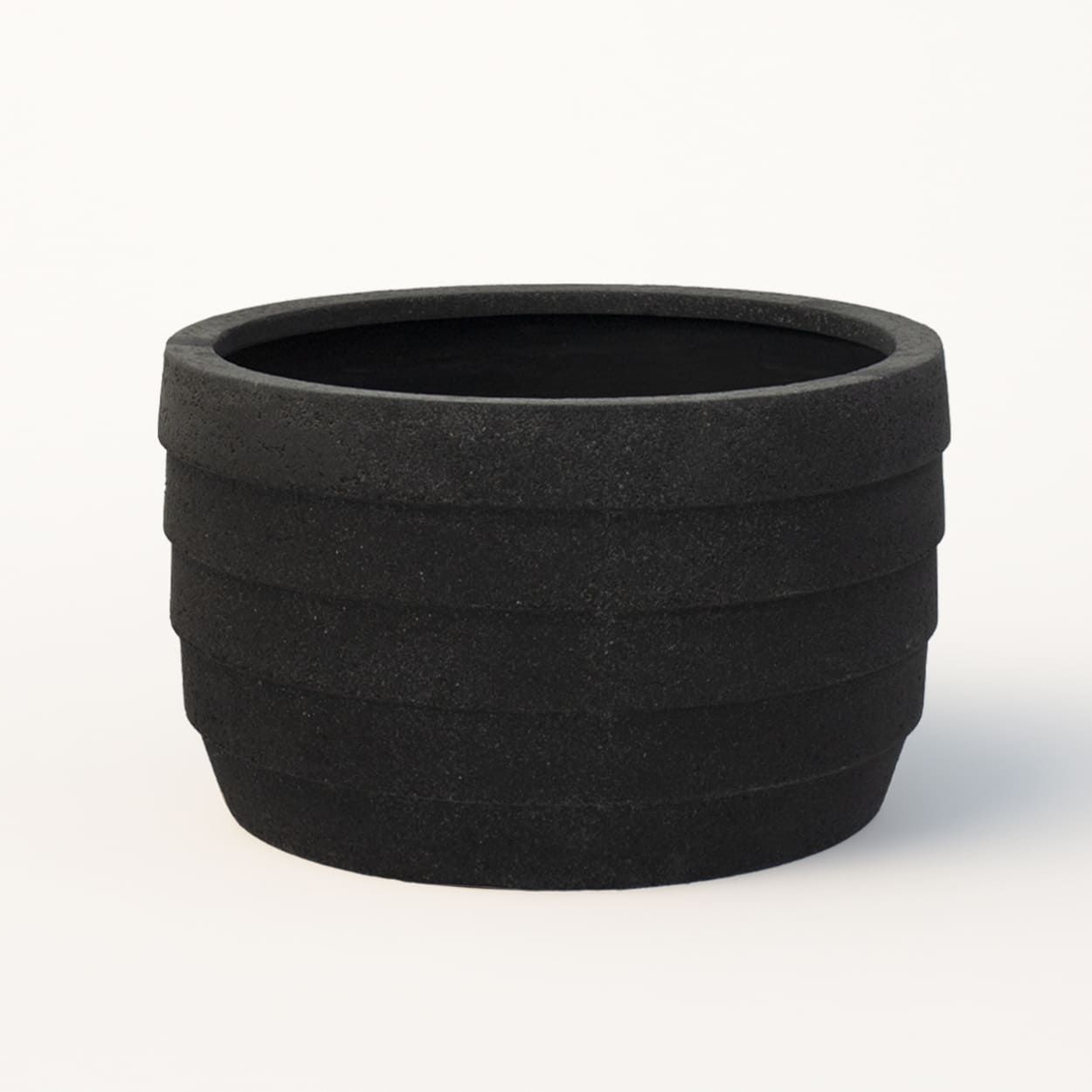  Low Ribbed Fiberstone Planter | AUFS143 