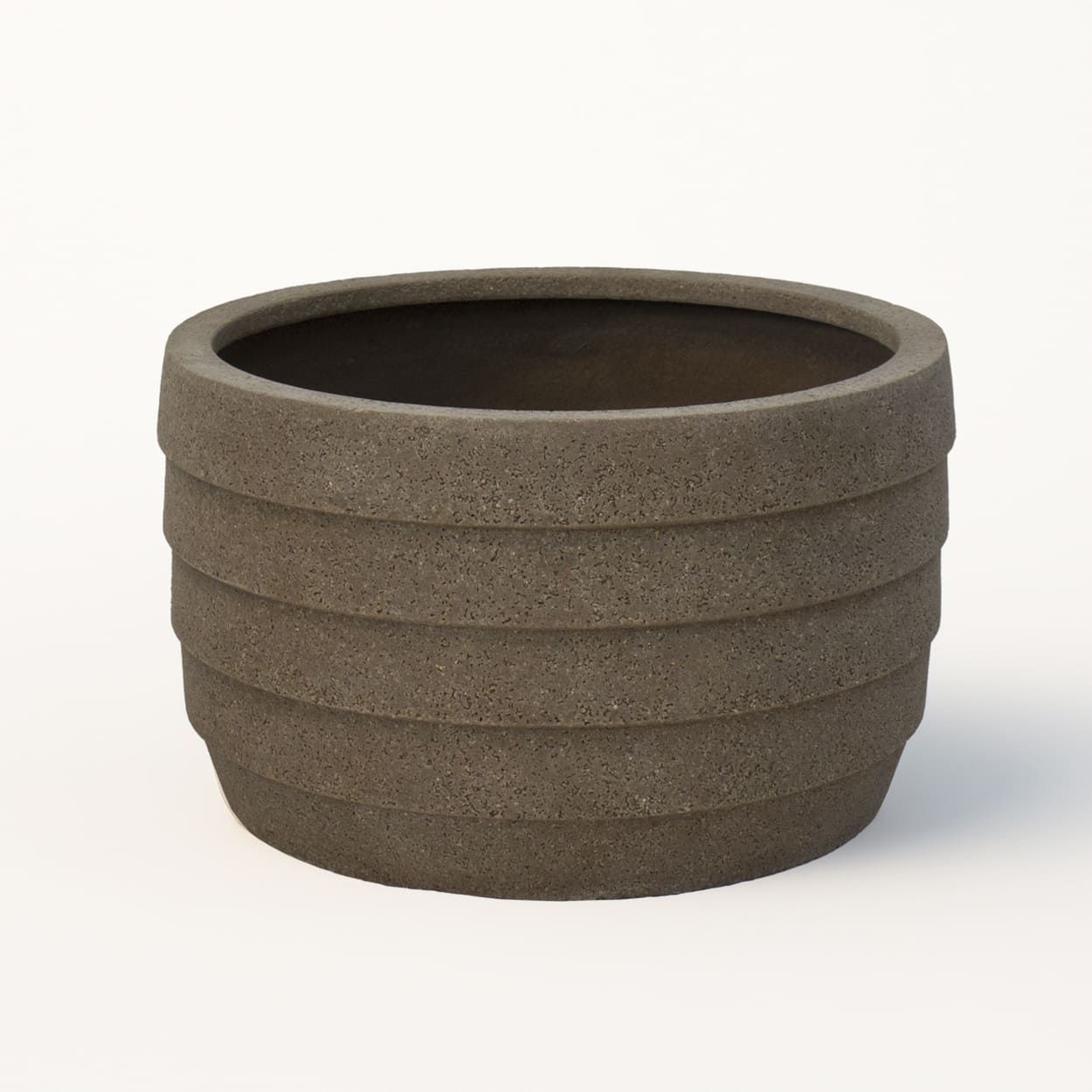  Low Ribbed Fiberstone Planter | AUFS143 
