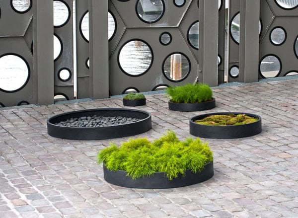 Low Bowl Fiberstone Planter AUFS175