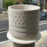 American Heritage Cement Candle Jar with Eagle Lid | AUC009 