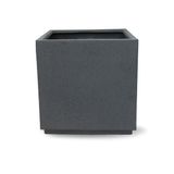  Modern Cube Fiberstone Planter | AUFS196 