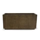 Rectangular Rust-Effect Fiberstone Planter | AUFS187 
