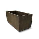  Rectangular Rust-Effect Fiberstone Planter | AUFS187 