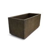  Rectangular Rust-Effect Fiberstone Planter | AUFS187 