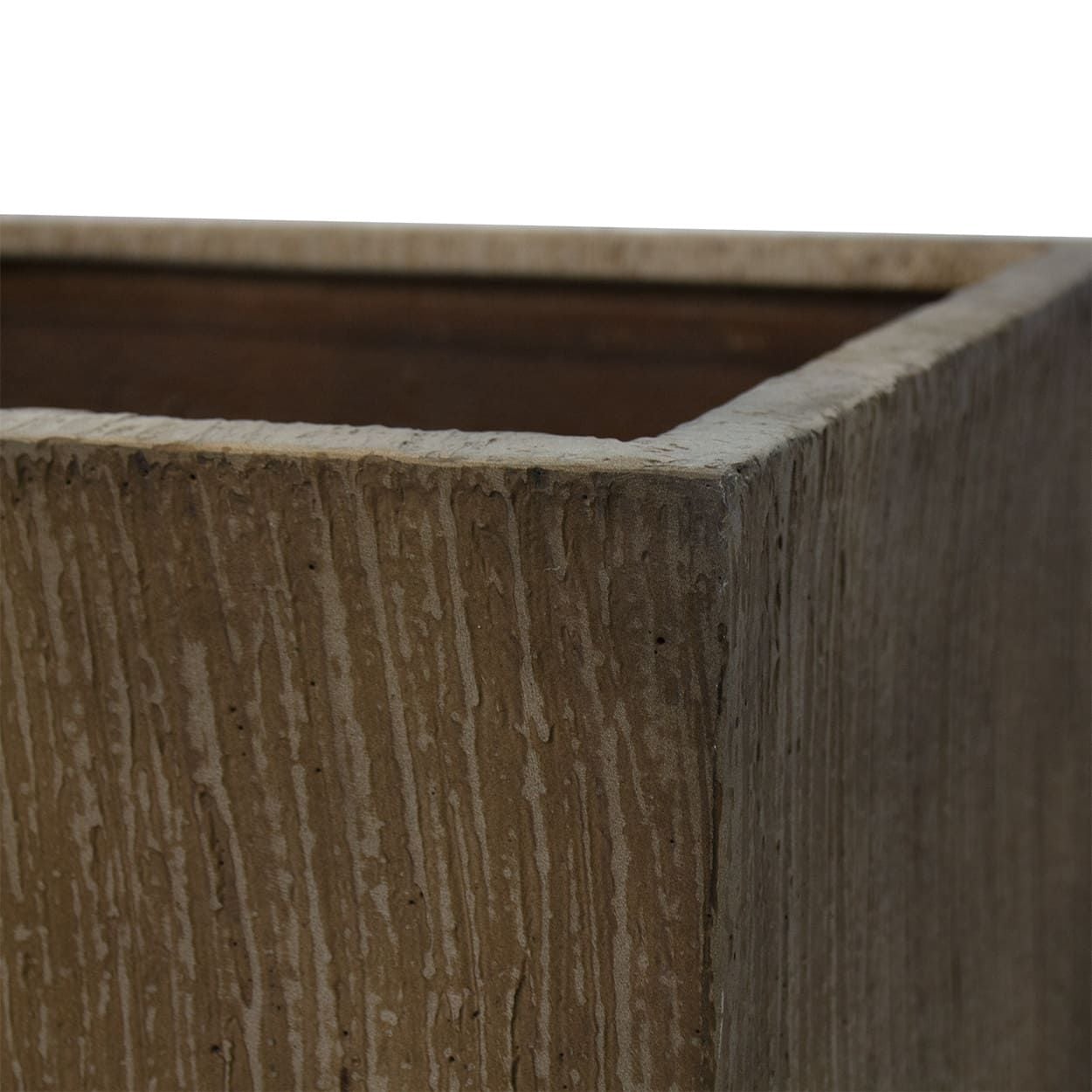  Rectangular Rust-Effect Fiberstone Planter | AUFS187 
