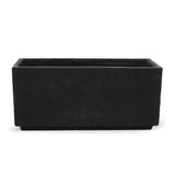  Rectangular Rust-Effect Fiberstone Planter | AUFS187 