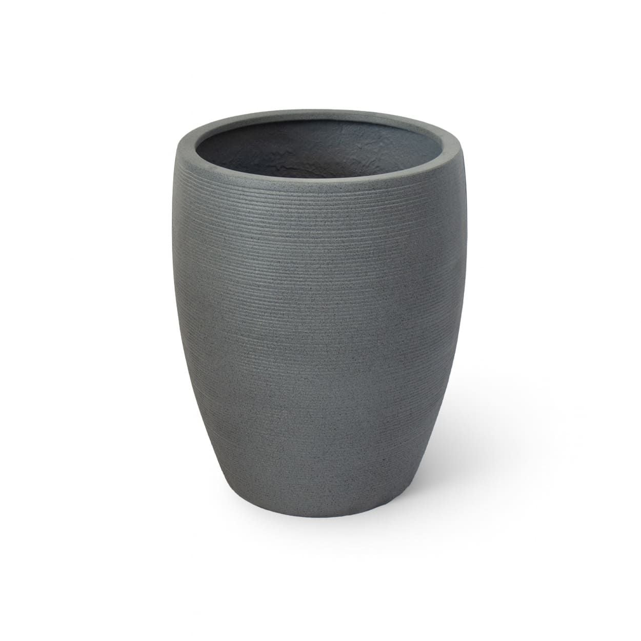 Ribbed Tall Egg Fiberstone Planter | AUFS162 