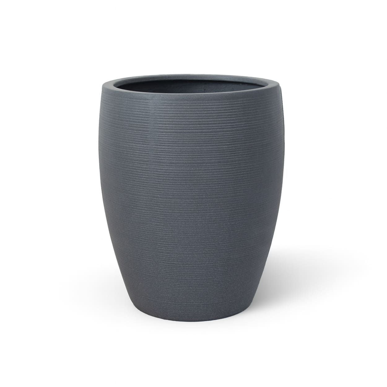  Ribbed Tall Egg Fiberstone Planter | AUFS162 