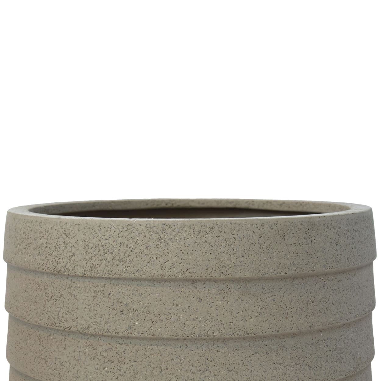  Ribbed Tapered Fiberstone Planter | AUFS142 