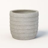  Ribbed Tapered Fiberstone Planter | AUFS142 