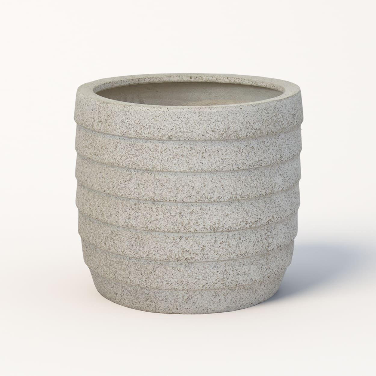  Ribbed Tapered Fiberstone Planter | AUFS142 