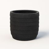  Ribbed Tapered Fiberstone Planter | AUFS142 