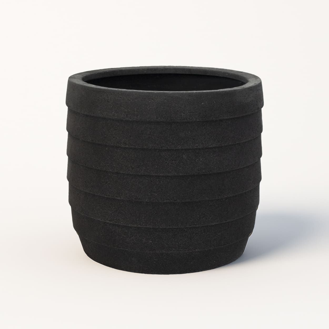  Ribbed Tapered Fiberstone Planter | AUFS142 