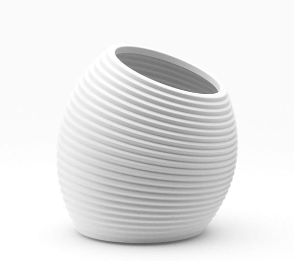 Ribbed Oval Fiberglass Planter |AUFS192