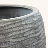  Ripple Texture Egg-Shaped Fiberstone Planter | AUFS166 