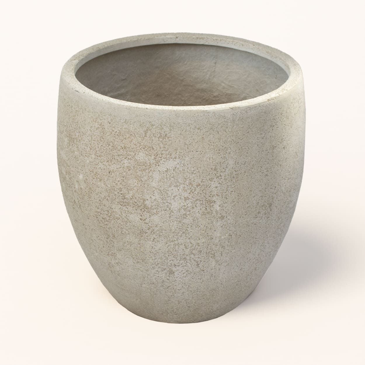  Rounded Egg Fiberstone Planter | AUF5165 