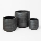  Smooth Cylindrical Fiberstone Planter | AUFS131 