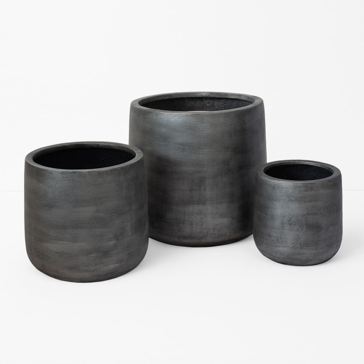  Smooth Cylindrical Fiberstone Planter | AUFS131 
