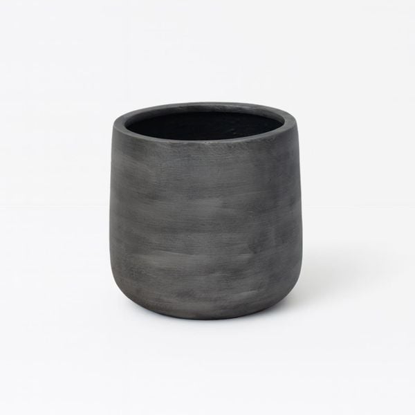 Smooth Cylindrical Fiberstone Planter