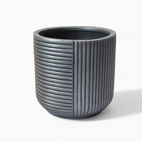 Split Texture Fiberstone Planter