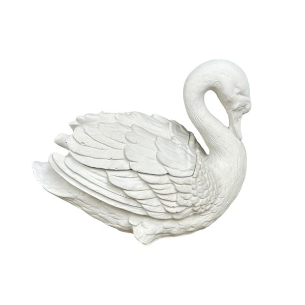  Swan Cement Candle Jar with Wing Lid | AUC008 