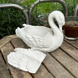  Swan Cement Candle Jar with Wing Lid | AUC008 