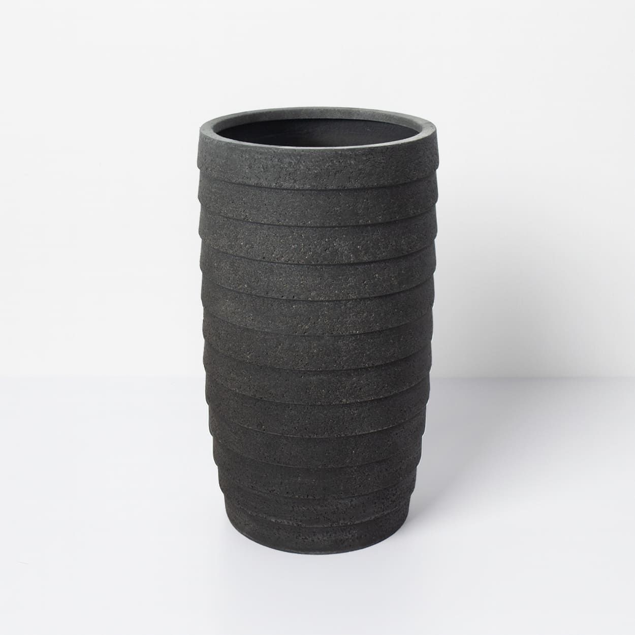  Tall Ribbed Fiberstone Planter | AUFS180 